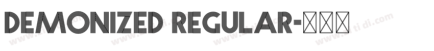 Demonized Regular字体转换 Demonized Regular字体转换